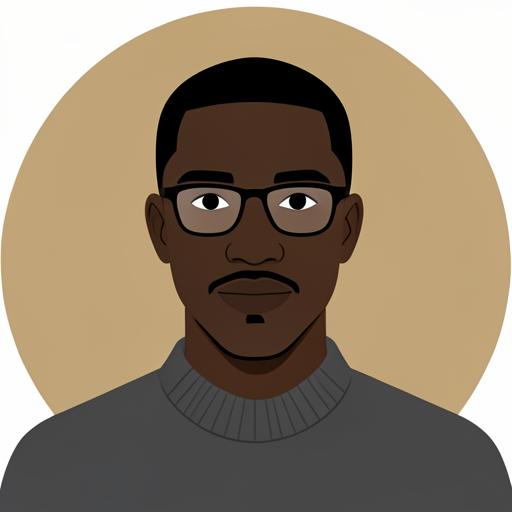 Illustrated portrait of Daniel Okoye, data and comparisons analyst at Business Account Referral