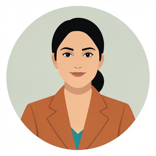 Illustrated portrait of Priya Raman, small business finance writer at Business Account Referral